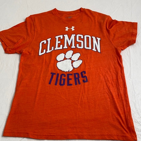 Under Armour Other - Under Armour Clemson Tigers orange t-shirt M